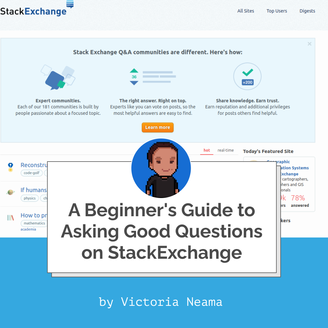 A Beginner's Guide to Asking Good Questions on StackExchange