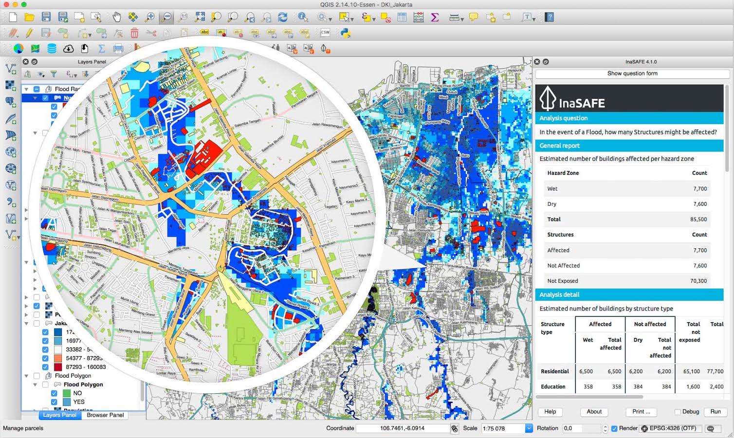 InaSAFE Disaster Scenario Contingency Planning
